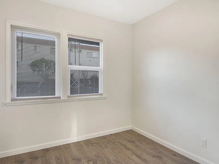 bedroom with new double pane windows