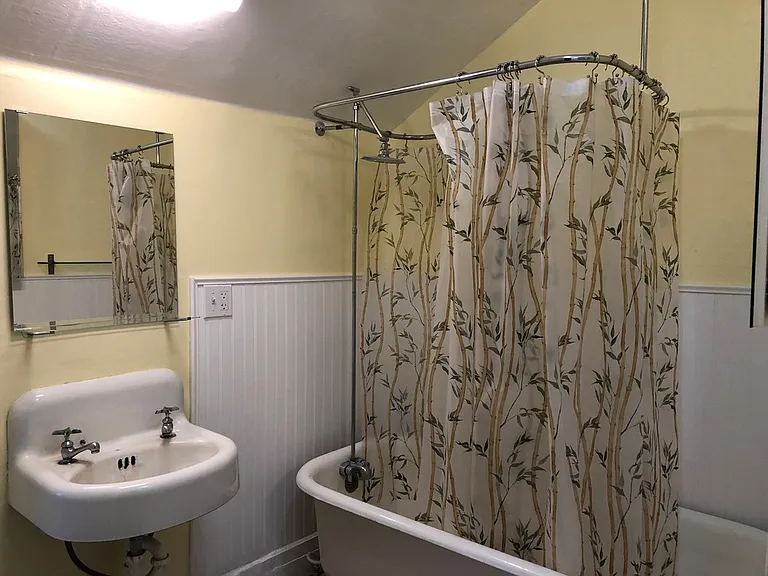 Second floor bathroom has a gorgeous clawfoot tub!