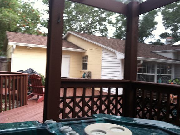 Back view from hot tub on deck
