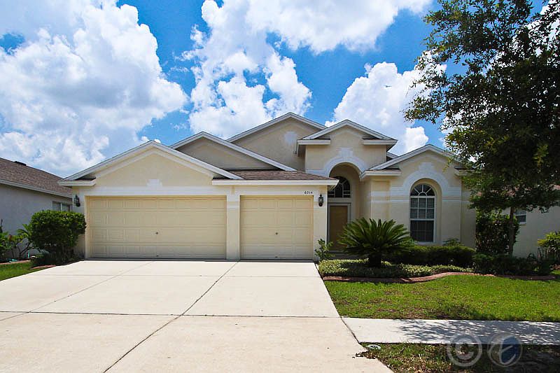 Front Elevation with 3 Car Garage