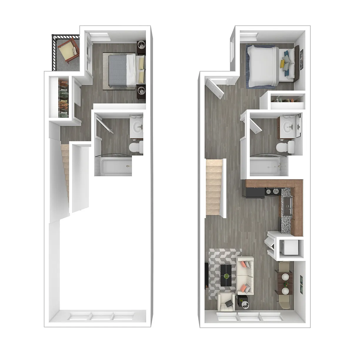 Floor plan Two Bedroom