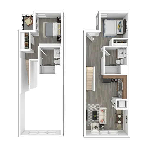 Floor plan Two Bedroom