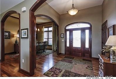 Entry Foyer with 11 Ceilings