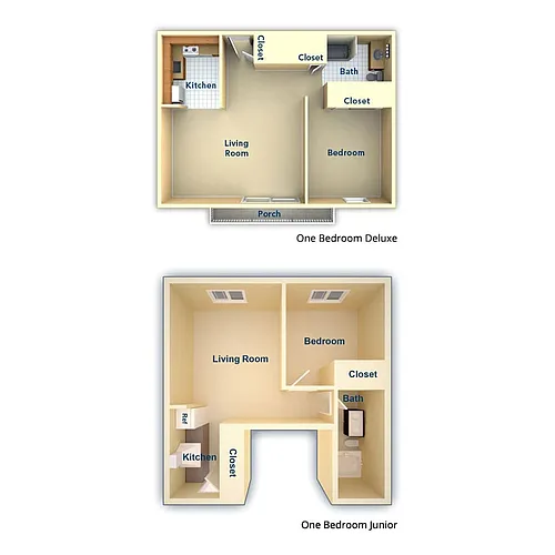Floor plan One Bedroom