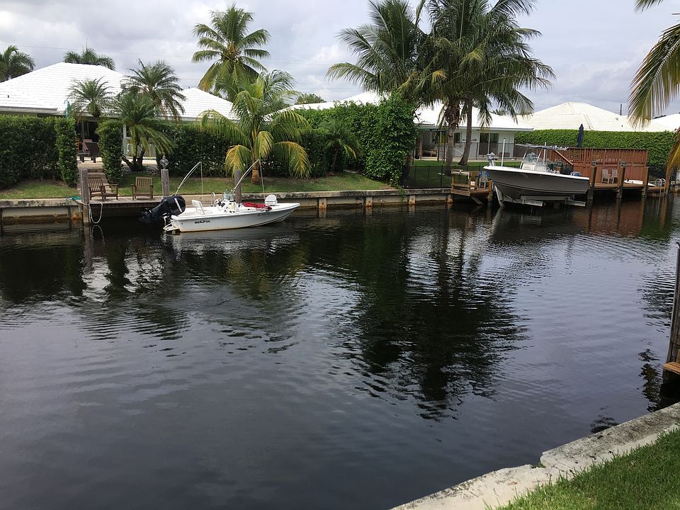 Deepwater canal in backyard