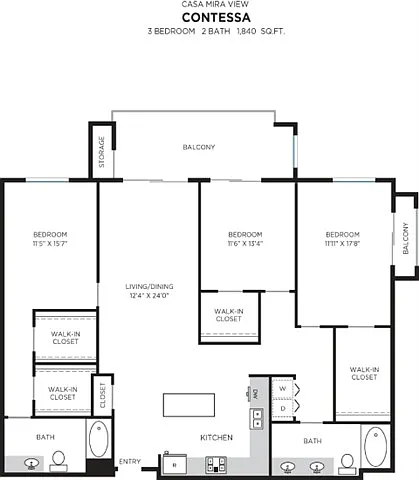 Floor plan Villas - Contessa