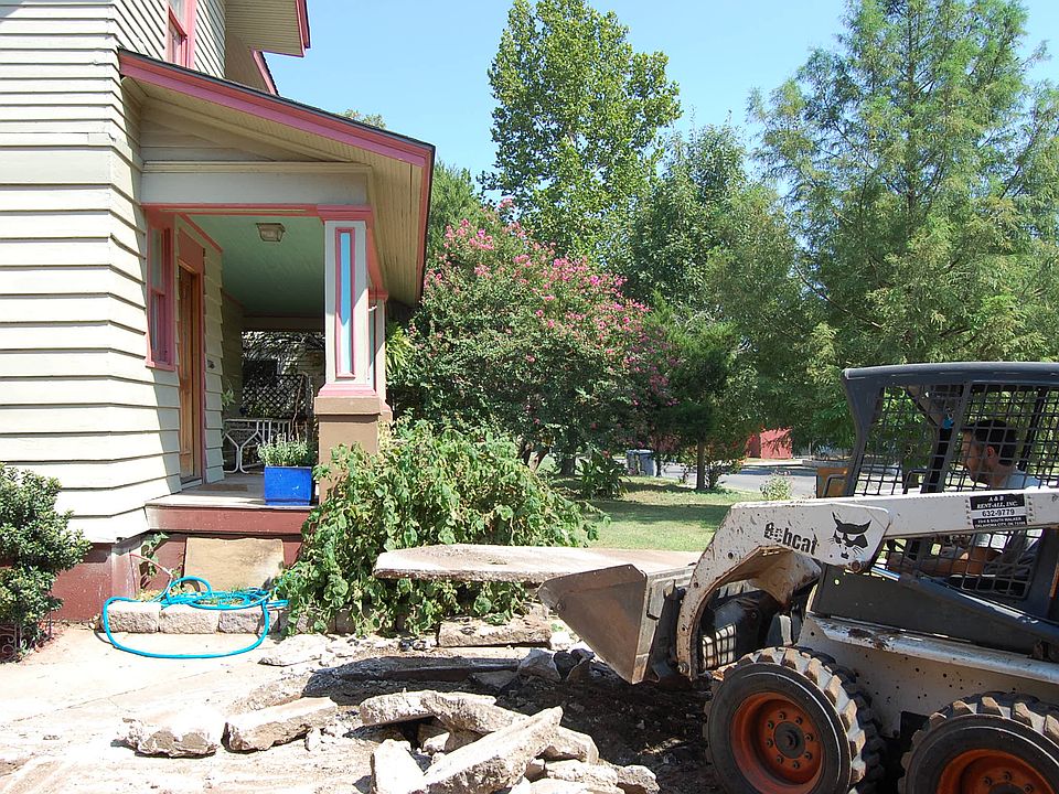 Bobcat is helping to make a new driveway