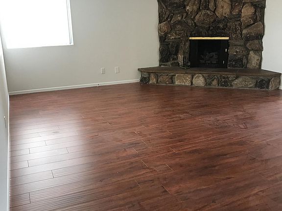 Family Room with Beautiful stone fireplace