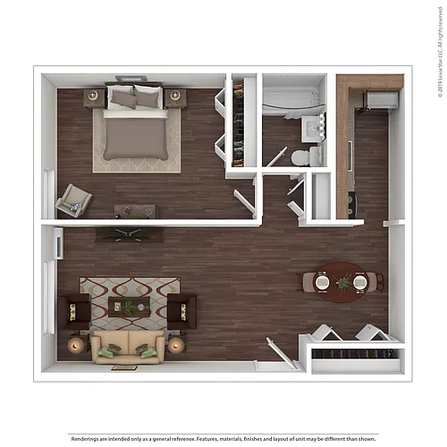 Floor plan One Bedroom