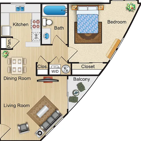 Plan B Floorplan Diagram