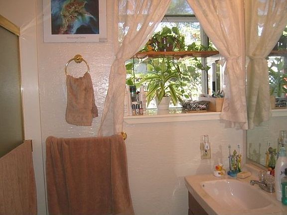 Sunny bathroom.