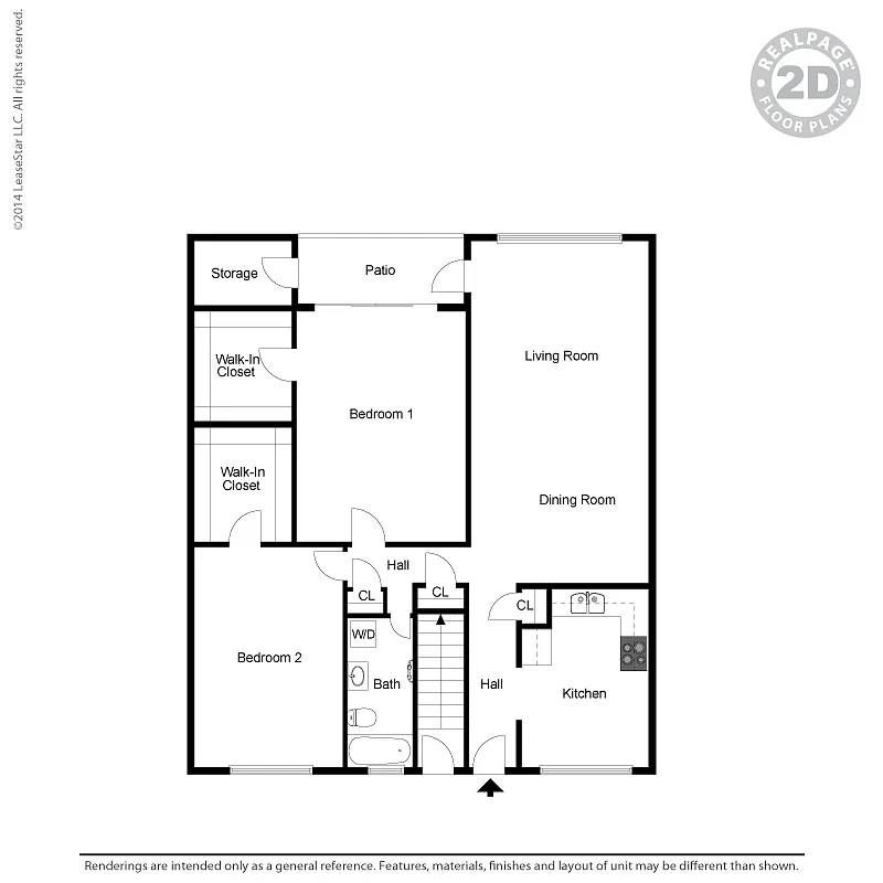 Floor plan 2 Bedroom