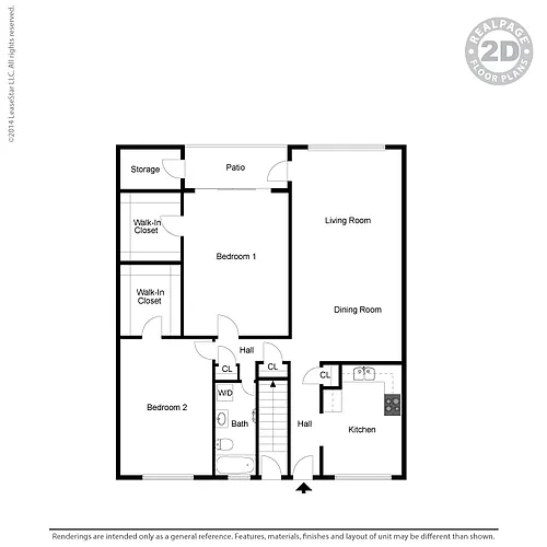 Floor plan 2 Bedroom