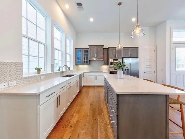 Spacious kitchen with tons of counter space and storage
