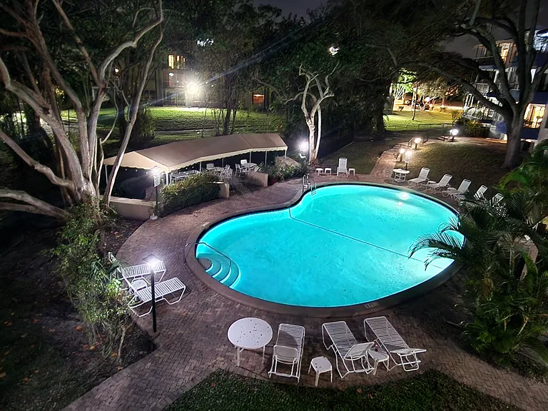 balcony view at night