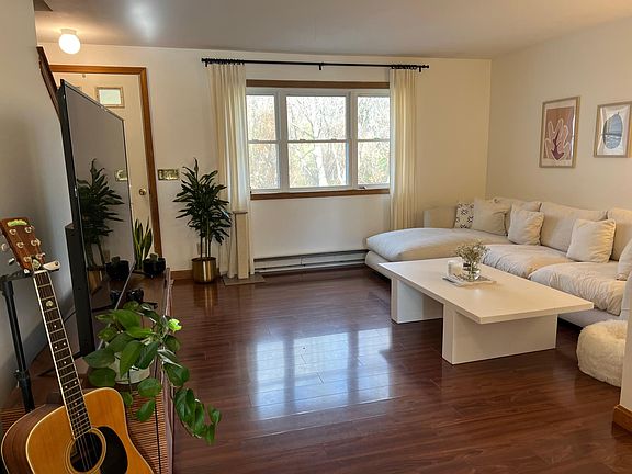 Hardwood flooring throughout. No carpeting in the unit