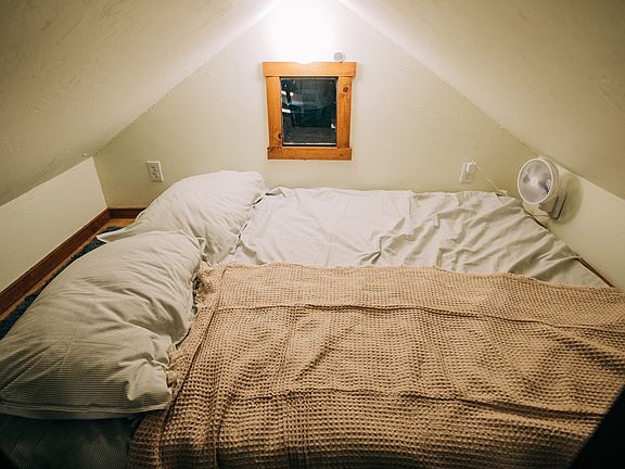 Includes full-sized mattress and bedding