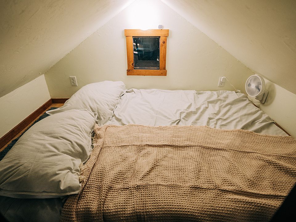 Includes full-sized mattress and bedding