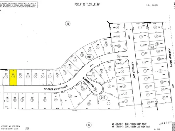 0 Cooper View Dr Lot 139, Quail Valley, CA 92587