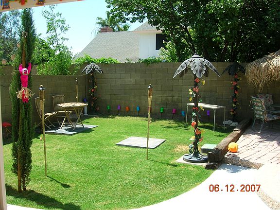 The yard area