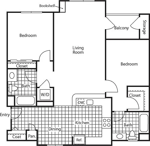 Floor plan Monterey (2A)