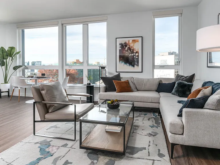 Living Room with Hard Surface Flooring