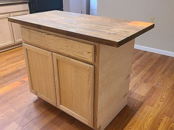 Butcher block island
