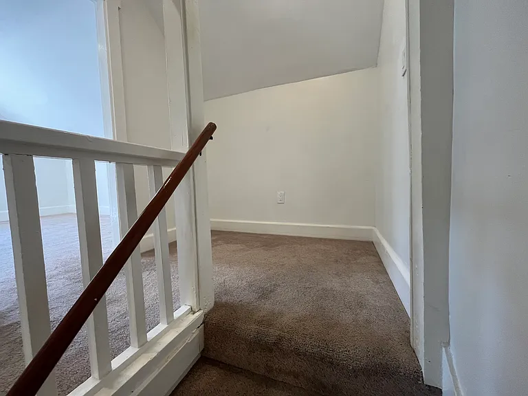 Cove at top of stairwell