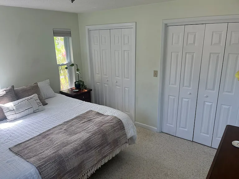 Master bedroom and Double Closets