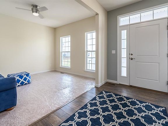 Entry way and living room