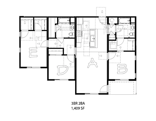 Floor plan 3 Bedroom