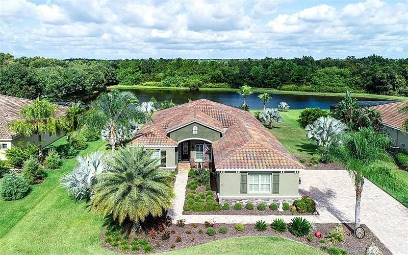 Peaceful and tranquil setting overlooking lake and preserve- never a home behind you ensure your views and not ever disrupted.