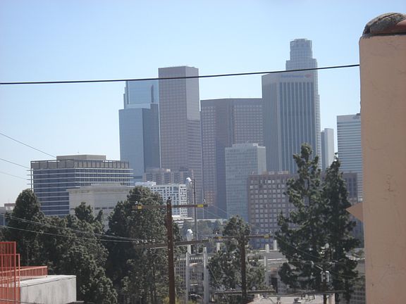 Downtown skyline from living room