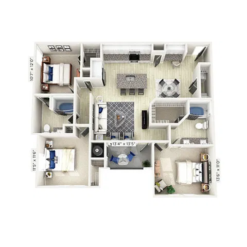Floor plan The Beach