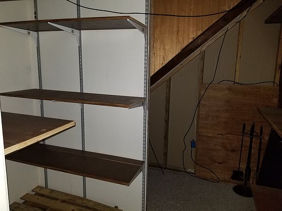 inside garage storage room