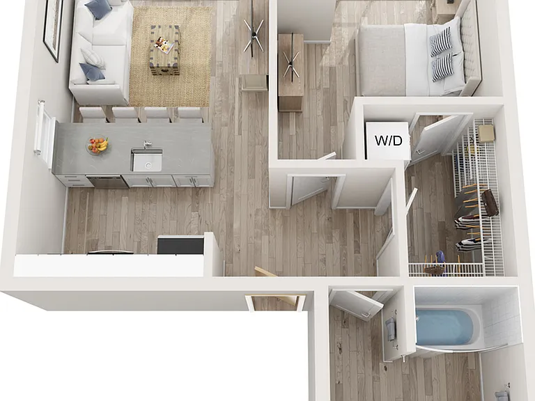 Plan A8 | 1 bedroom, 1 bathroom Plan A8 | 1 bedroom, 1 bathroom