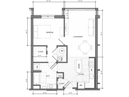 Floor plan 1BR-Standard