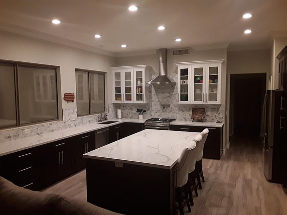 kitchen at night