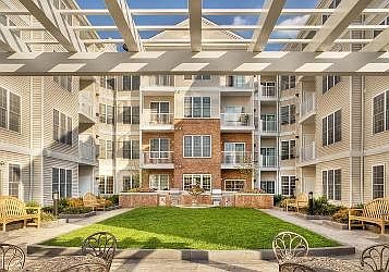 Private building courtyard