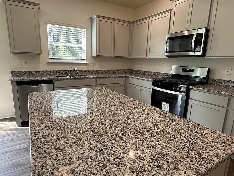 Modern kitchen with granite counter top