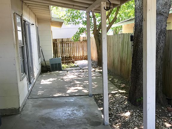 Outside gated patio