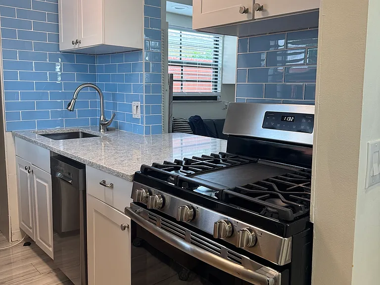 Updated kitchen with gas stove