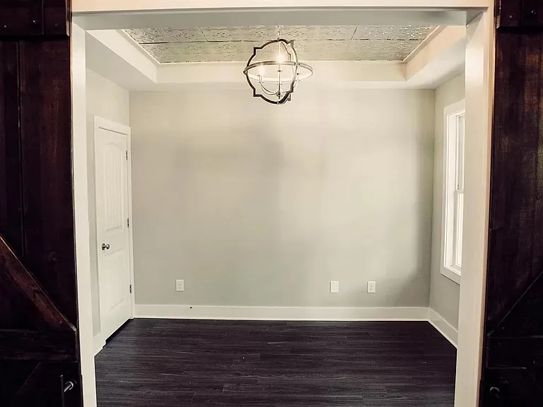 Office space on ground level with barn doors