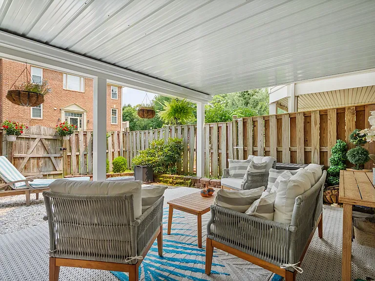 Fully covered patio