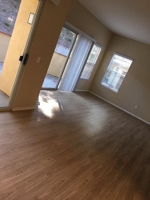 Living room with patio door