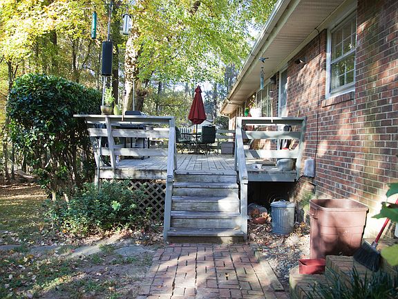 Back deck with storage space below