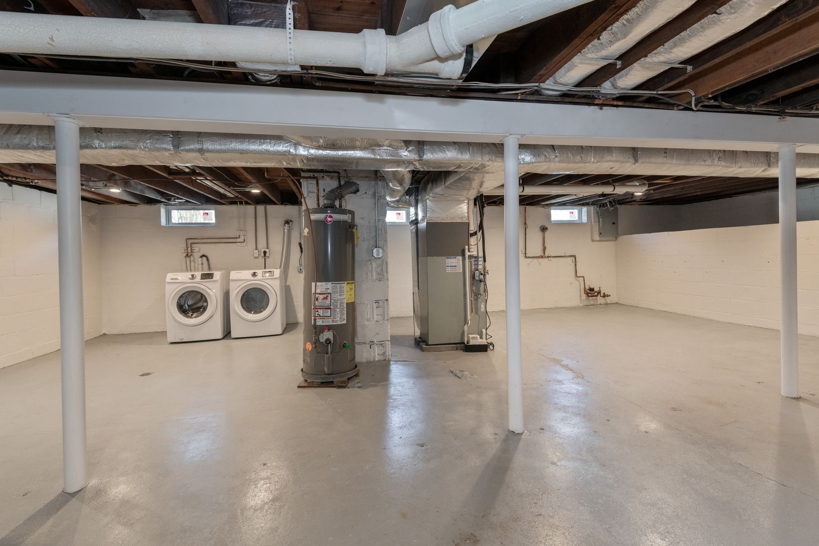 Full clean basement