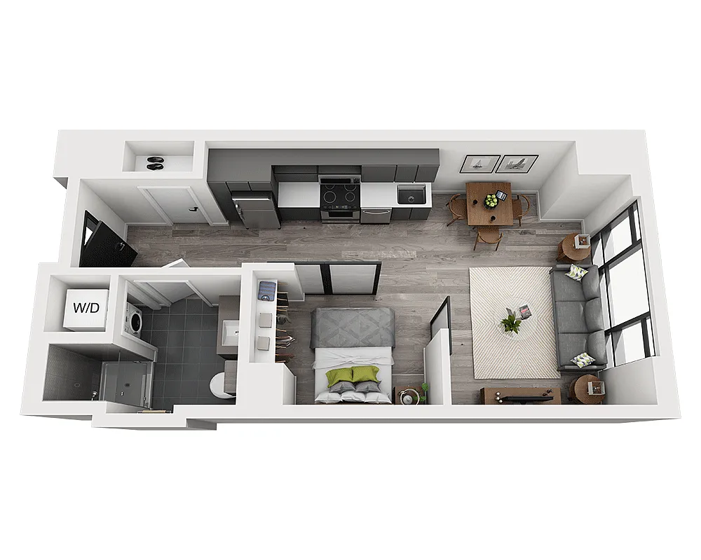 Floor plan Studio E1M
