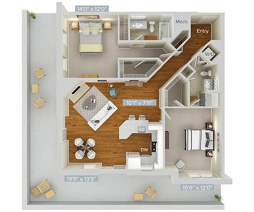 Floor plan B21-1277-L