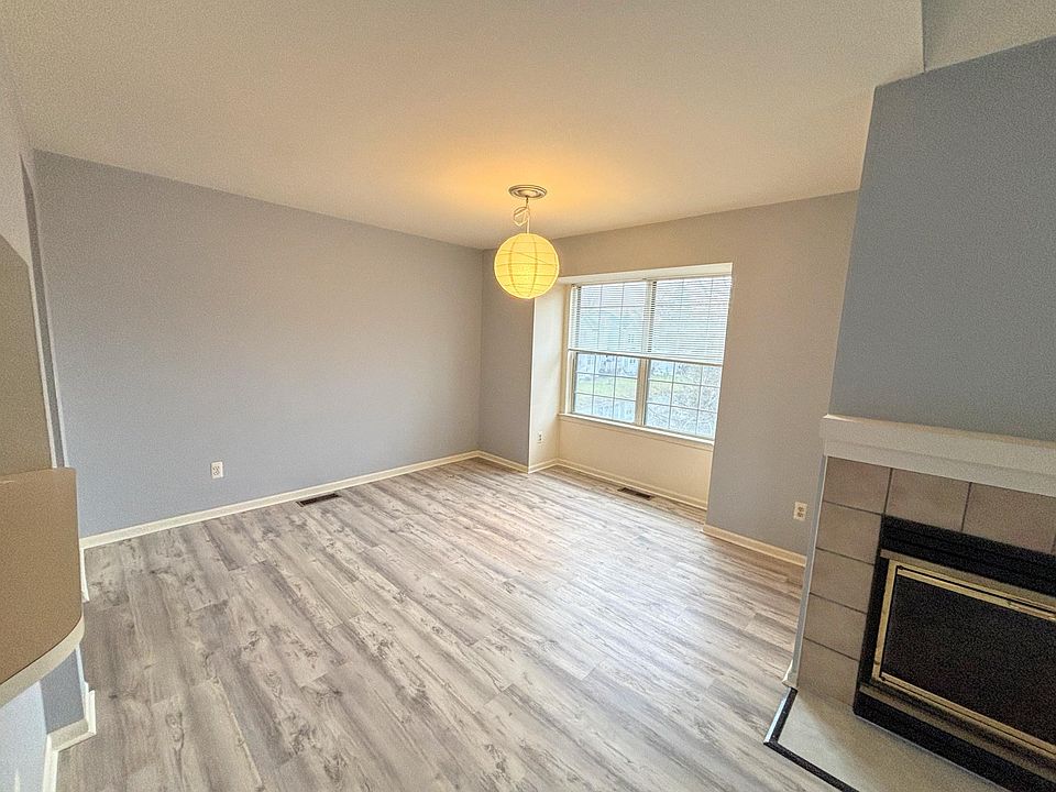 Fireplace and dinning room
